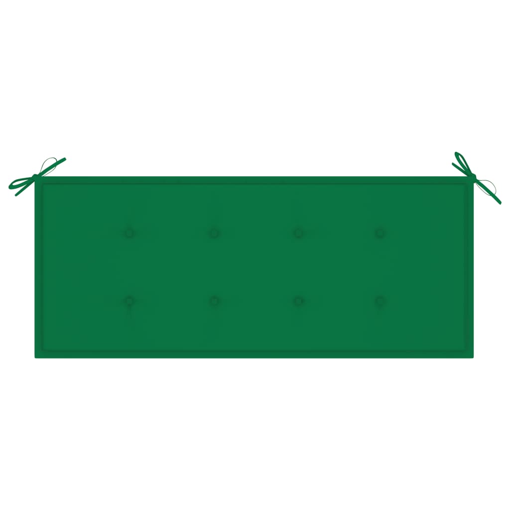 Pernă pentru bancă de grădină, verde, 120x50x3 cm Lando - Lando