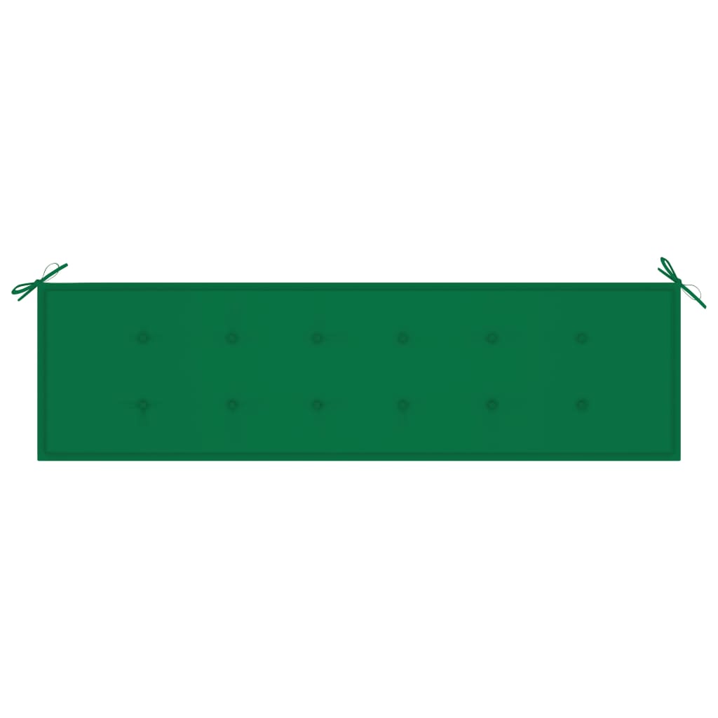 Pernă pentru bancă de grădină, verde, 180x50x3 cm Lando - Lando