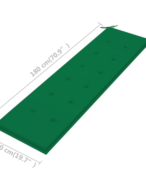 Загрузите изображение в средство просмотра галереи, Pernă pentru bancă de grădină, verde, 180x50x3 cm Lando - Lando
