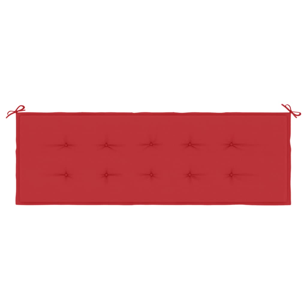 Pernă de bancă de grădină, roșu, 150x50x3 cm, textil oxford - Lando