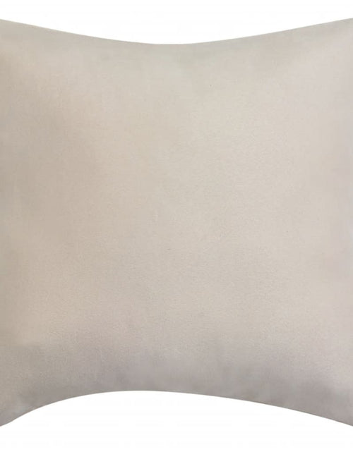 Загрузите изображение в средство просмотра галереи, Huse de pernă din velur poliester, 50 x 50 cm, bej, 4 buc. Lando - Lando
