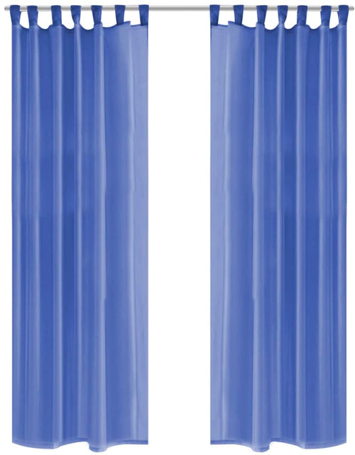 Încărcați imaginea în vizualizatorul Galerie, Draperii din voal, 2 buc., 140 x 175 cm, albastru regal - Lando
