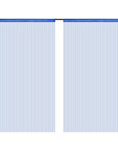 Încărcați imaginea în vizualizatorul Galerie, Draperii cu franjuri, 2 buc., 100 x 250 cm, albastru - Lando
