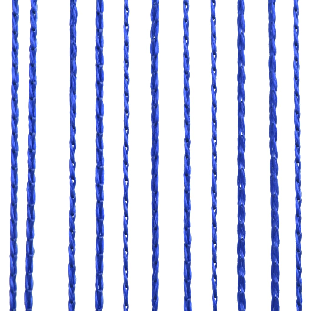 Draperii cu franjuri, 2 buc., 100 x 250 cm, albastru - Lando