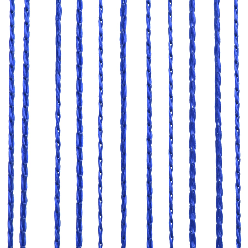 Draperii cu franjuri, 2 buc., 140 x 250 cm, albastru - Lando