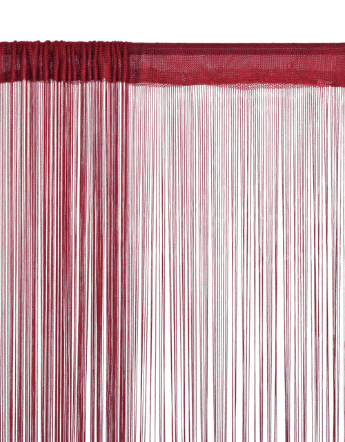 Загрузите изображение в средство просмотра галереи, Draperii cu franjuri, 2 buc., 100 x 250 cm, roșu burgund - Lando
