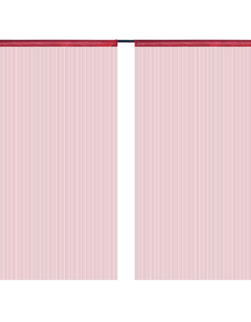 Загрузите изображение в средство просмотра галереи, Draperii cu franjuri, 2 buc., 100 x 250 cm, roșu burgund - Lando
