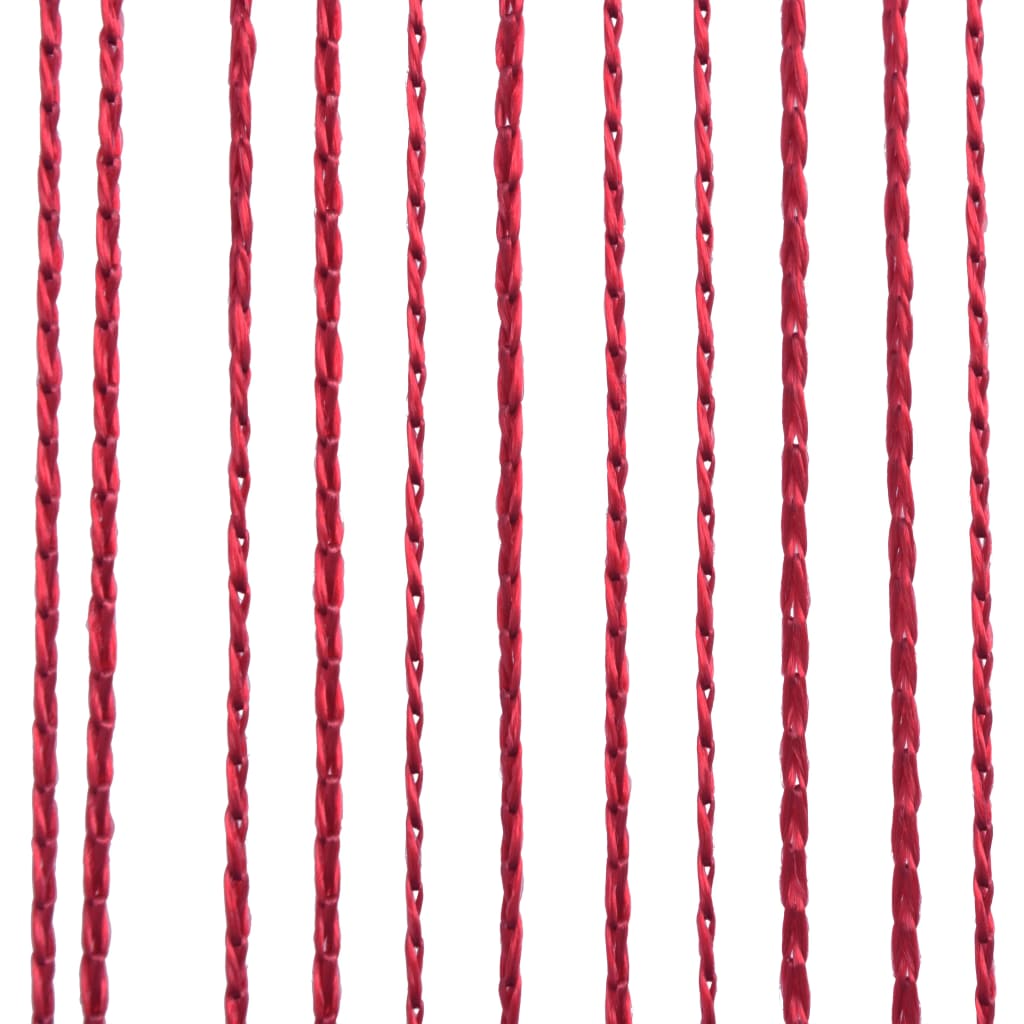 Draperii cu franjuri, 2 buc., 100 x 250 cm, roșu burgund - Lando