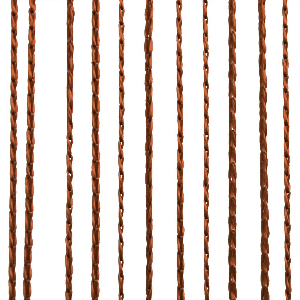 Draperii cu franjuri, 2 buc., 100 x 250 cm, maro