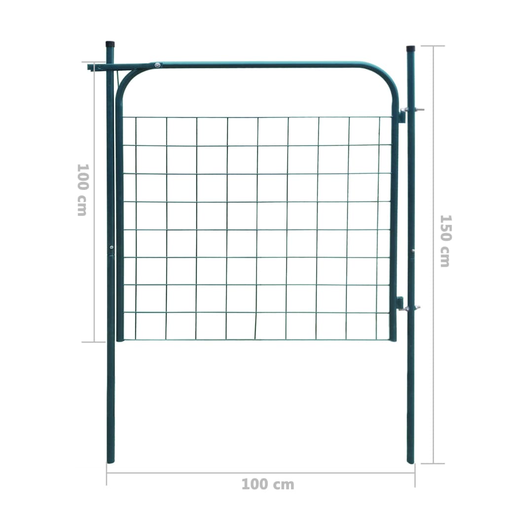 Poartă pentru gard de de gradină 100 x 100 cm antracit Lando - Lando