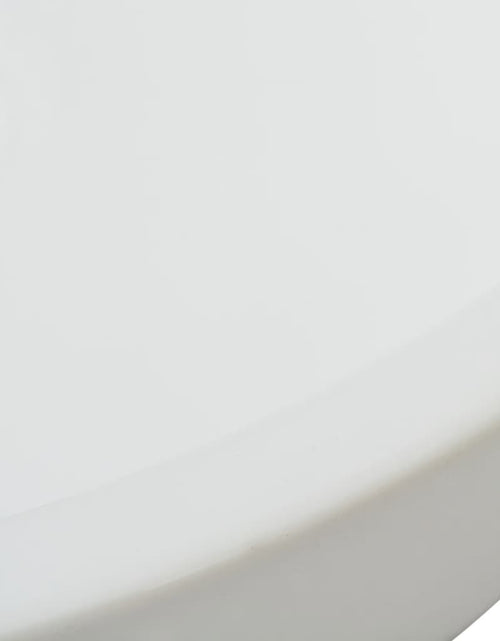 Încărcați imaginea în vizualizatorul Galerie, Chiuvetă de baie din ceramică, rotundă, 42 x 12 cm, alb Lando - Lando
