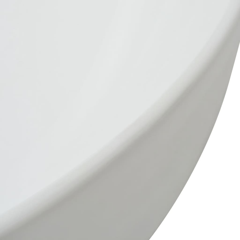 Chiuvetă baie din ceramică, triunghiulară, 50,5x41x12 cm, alb. Lando - Lando