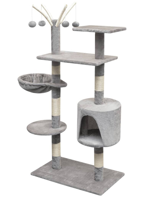 Încărcați imaginea în vizualizatorul Galerie, Ansamblu pentru pisici cu funie de sisal, 125 cm, gri Lando - Lando
