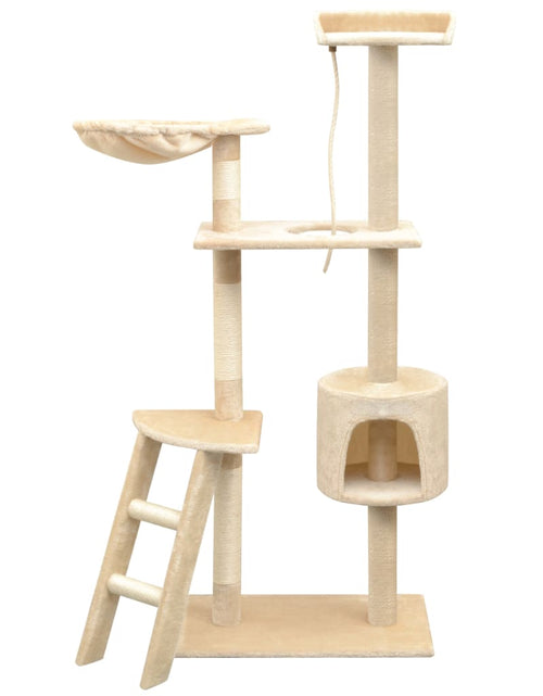 Încărcați imaginea în vizualizatorul Galerie, Ansamblu pentru pisici, stâlpi cu funie de sisal, 150 cm, bej Lando - Lando

