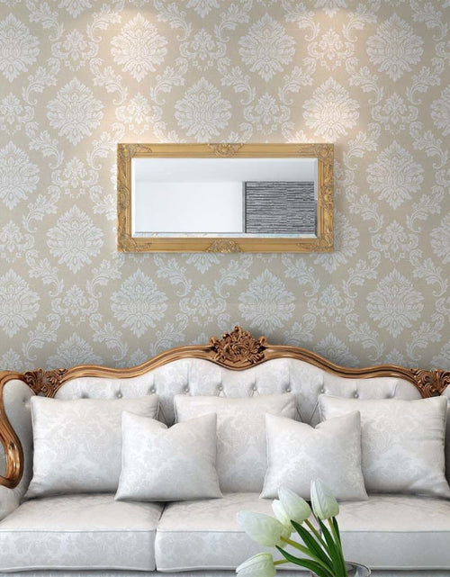 Încărcați imaginea în vizualizatorul Galerie, Oglindă de perete în stil baroc, 100 x 50 cm, auriu
