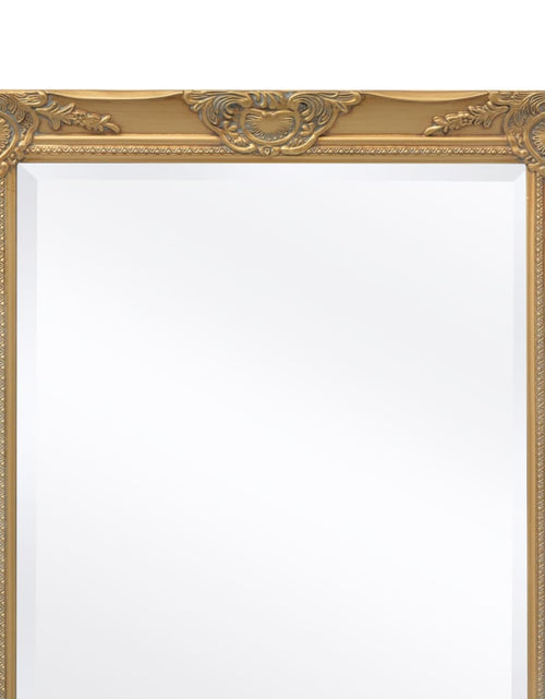 Загрузите изображение в средство просмотра галереи, Oglindă de perete în stil baroc, 100 x 50 cm, auriu
