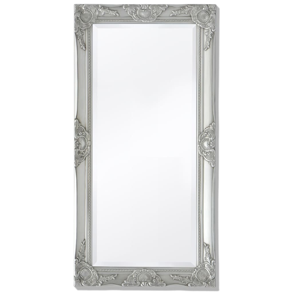 Oglindă verticală în stil baroc, 100 x 50 cm, argintiu - Lando