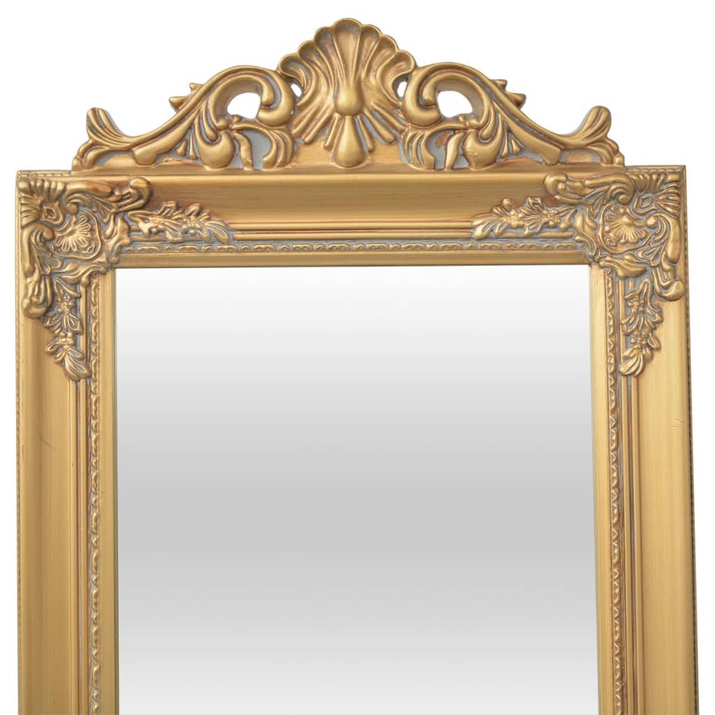 Oglindă verticală în stil baroc 160 x 40 cm auriu Lando - Lando