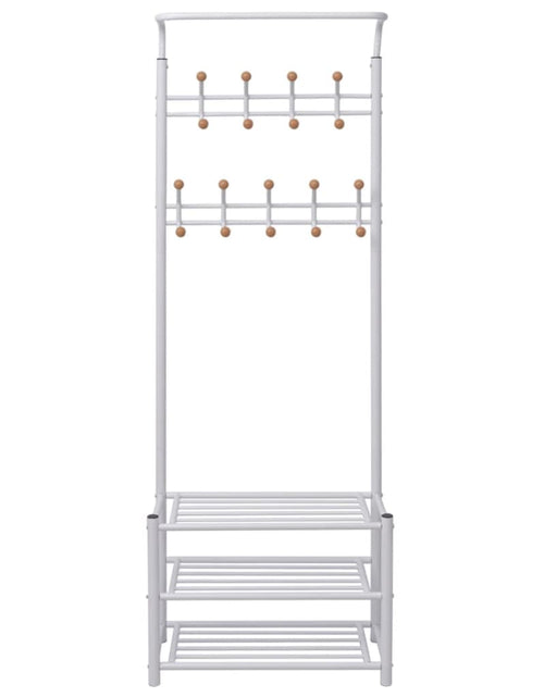 Загрузите изображение в средство просмотра галереи, Cuier cu rafturi pentru pantofi, 68 x 32 x 182,5 cm, alb Lando - Lando
