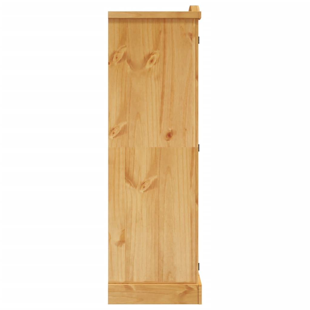 Șifonier din lemn de pin mexican cu 2 uși, colecție Corona - Lando