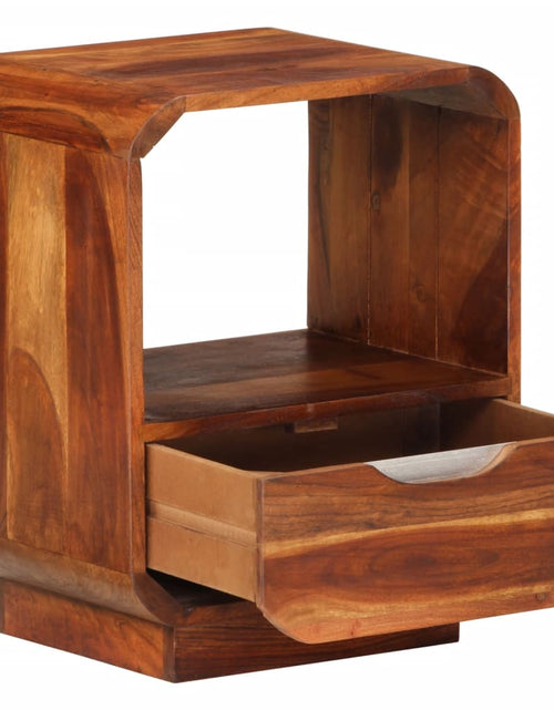 Загрузите изображение в средство просмотра галереи, Noptieră cu sertar, lemn masiv de sheesham, 40 x 30 x 50 cm - Lando
