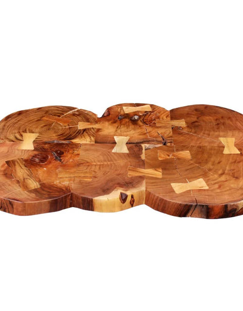 Загрузите изображение в средство просмотра галереи, Masă bar lemn masiv de salcâm, model bușteni 90x60x110 cm - Lando
