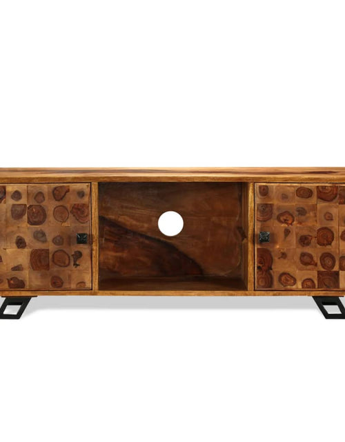 Загрузите изображение в средство просмотра галереи, Comodă TV din lemn de sheesham masiv, 120 x 30 x 40 cm Lando - Lando
