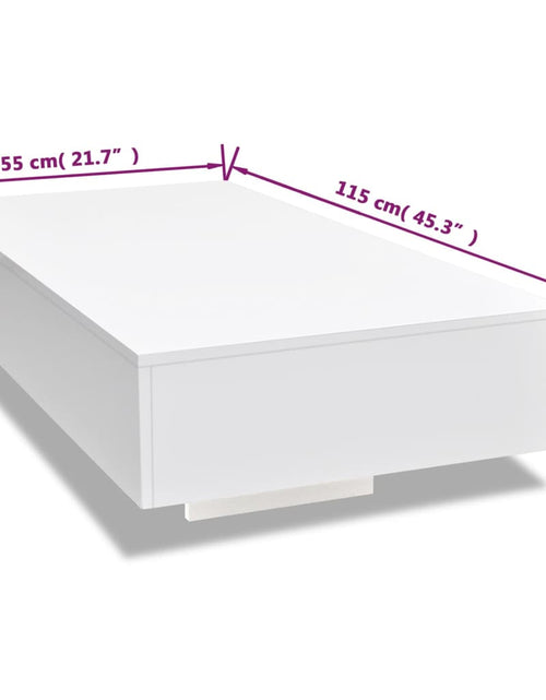 Загрузите изображение в средство просмотра галереи, Măsuță de cafea extralucioasă, alb Lando - Lando
