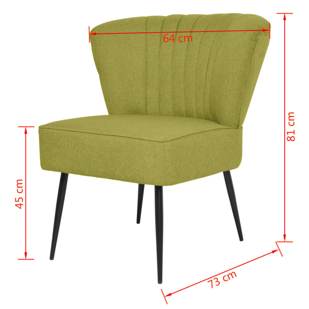 Scaun cocktail, verde, material textil Lando - Lando