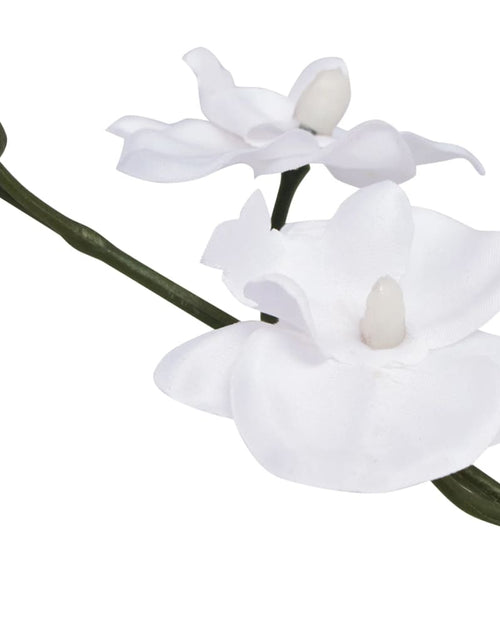 Încărcați imaginea în vizualizatorul Galerie, Plantă artificială orhidee cu ghiveci, 30 cm, alb Lando - Lando
