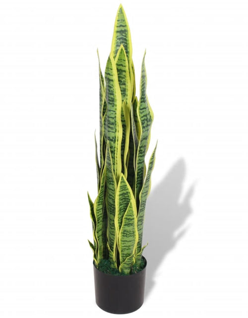 Загрузите изображение в средство просмотра галереи, Plantă artificială Limba-soacrei cu ghiveci, 90 cm, verde Lando - Lando
