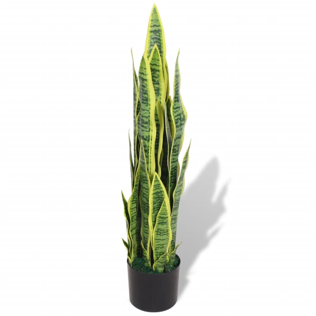 Plantă artificială Limba-soacrei cu ghiveci, 90 cm, verde Lando - Lando