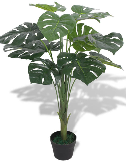 Încărcați imaginea în vizualizatorul Galerie, Plantă artificială Monstera cu ghiveci 70 cm, verde Lando - Lando
