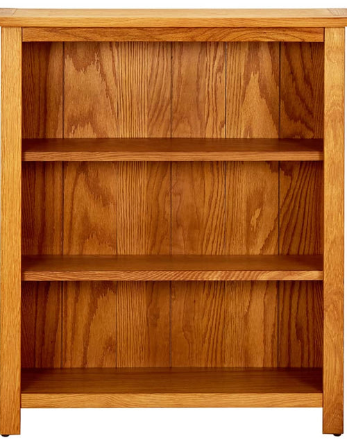 Încărcați imaginea în vizualizatorul Galerie, Bibliotecă cu 3 rafturi, 70 x 22,5 x 82 cm, lemn masiv stejar - Lando

