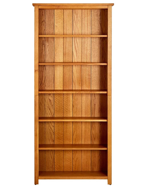 Încărcați imaginea în vizualizatorul Galerie, Bibliotecă cu 6 rafturi, 80 x 22,5 x 180 cm, lemn masiv stejar Lando - Lando
