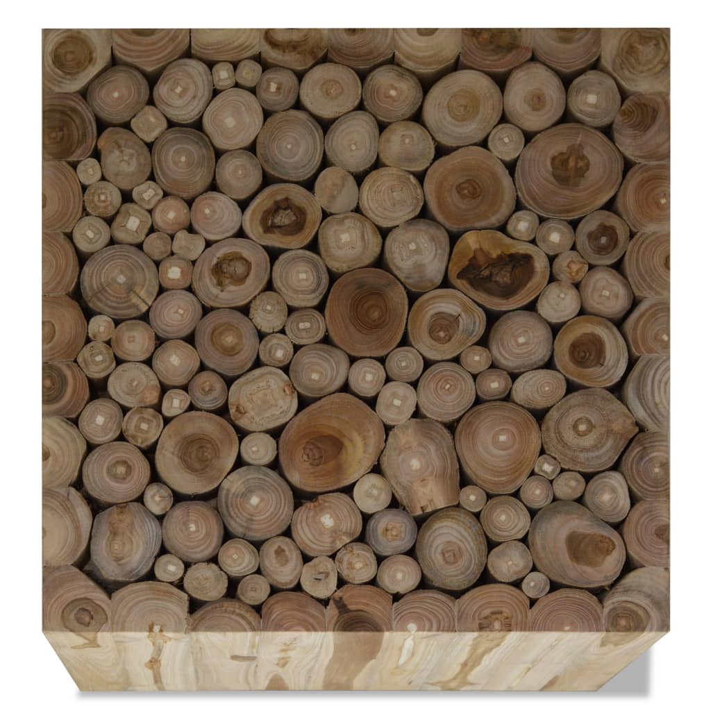 Măsuță de cafea, lemn de tec natural, 50 x 50 x 35 cm Lando - Lando