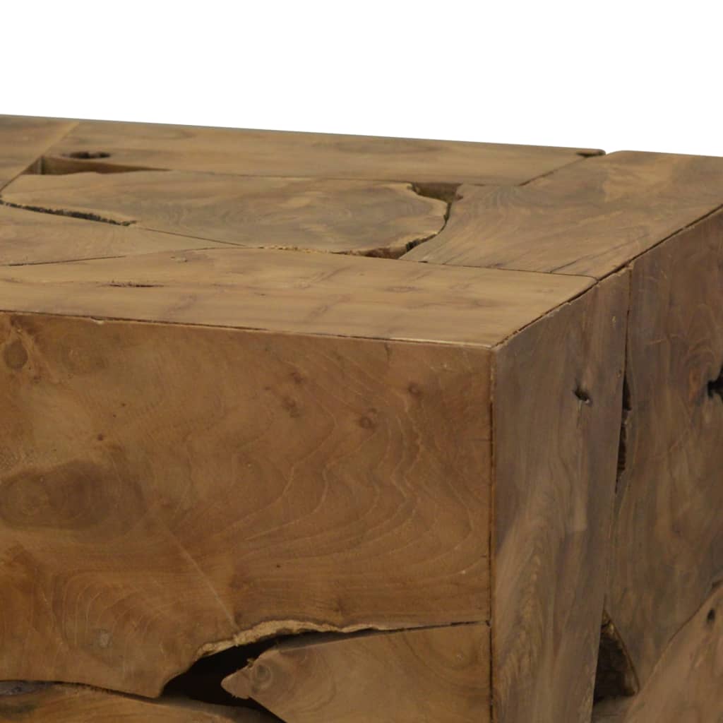 Măsuță de cafea, 50 x 50 x 35 cm, lemn de tec natural, maro Lando - Lando
