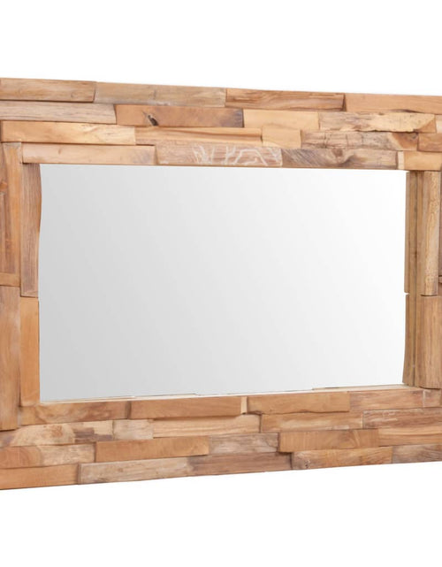 Загрузите изображение в средство просмотра галереи, Oglindă decorativă din lemn de tec, 90 x 60 cm, dreptunghiular Lando - Lando
