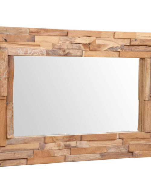 Загрузите изображение в средство просмотра галереи, Oglindă decorativă din lemn de tec, 90 x 60 cm, dreptunghiular Lando - Lando
