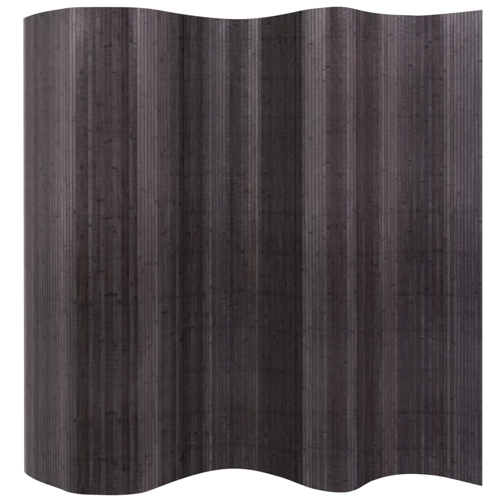 Paravan de cameră din bambus, gri, 250 x 165 cm - Lando