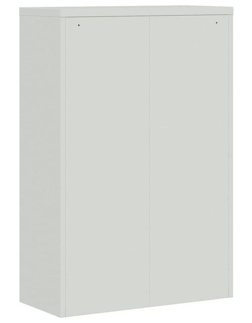 Încărcați imaginea în vizualizatorul Galerie, Dulap de birou din oțel, 90x40x140 cm, gri - Lando
