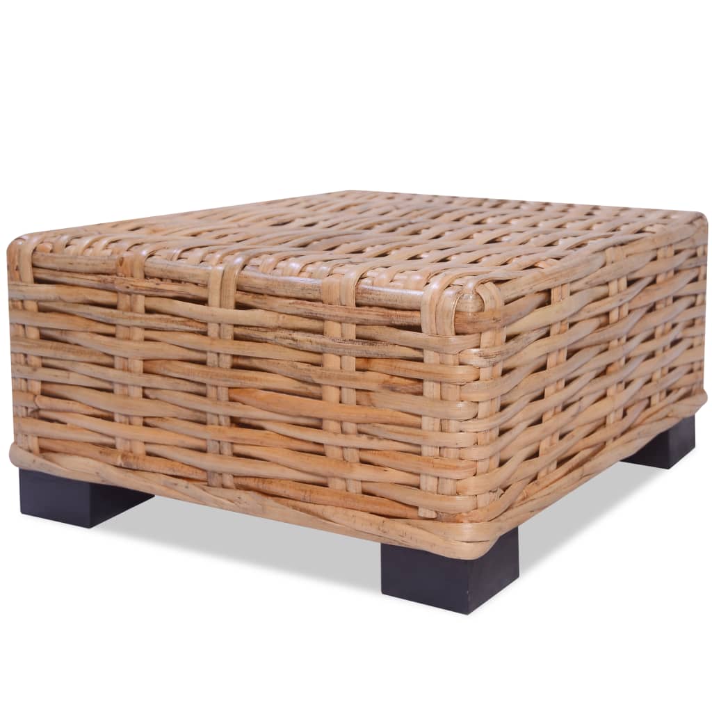 Set mobilier cu canapea 14 piese, culoare naturală, ratan - Lando