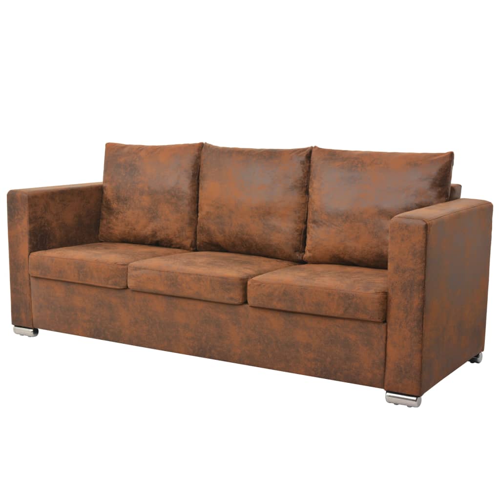 Canapea cu 3 locuri, 191 x 73 x 82 cm, velur - Lando