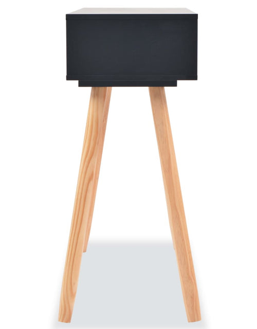 Încărcați imaginea în vizualizatorul Galerie, Masă consolă, lemn masiv de pin 80x30x72 cm, negru Lando - Lando
