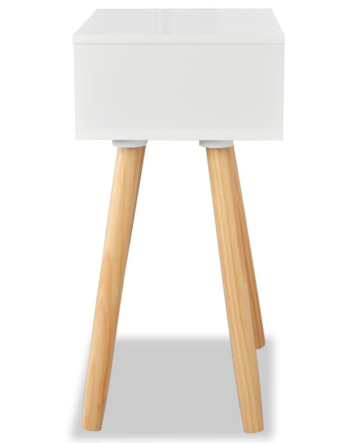 Încărcați imaginea în vizualizatorul Galerie, Noptiere din lemn masiv de pin 2 buc, 40 x 30 x 61 cm, alb - Lando
