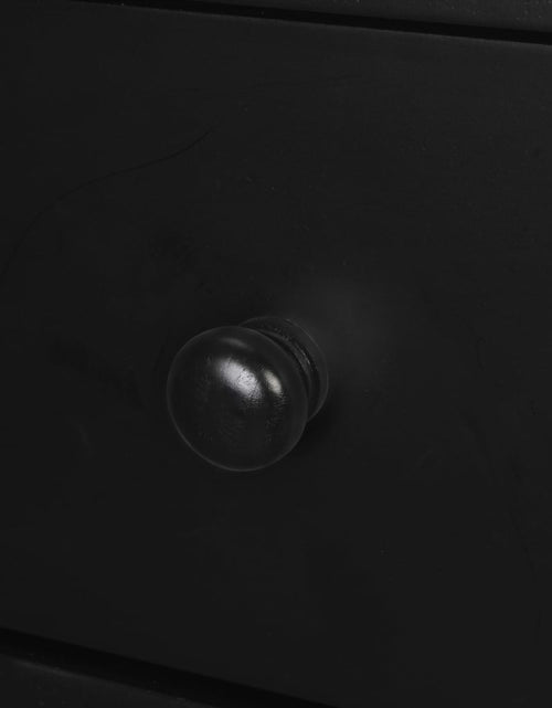 Încărcați imaginea în vizualizatorul Galerie, Noptiere din lemn masiv de pin 2 buc, 40 x 30 x 61 cm, negru - Lando
