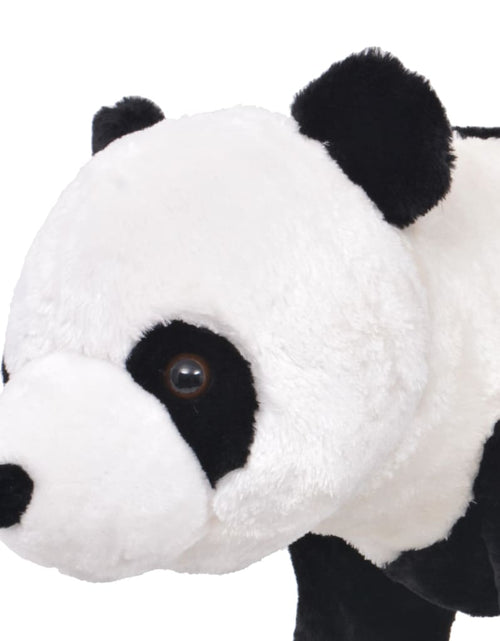 Загрузите изображение в средство просмотра галереи, Urs panda de jucărie din pluș în picioare, alb și negru, XXL Lando - Lando
