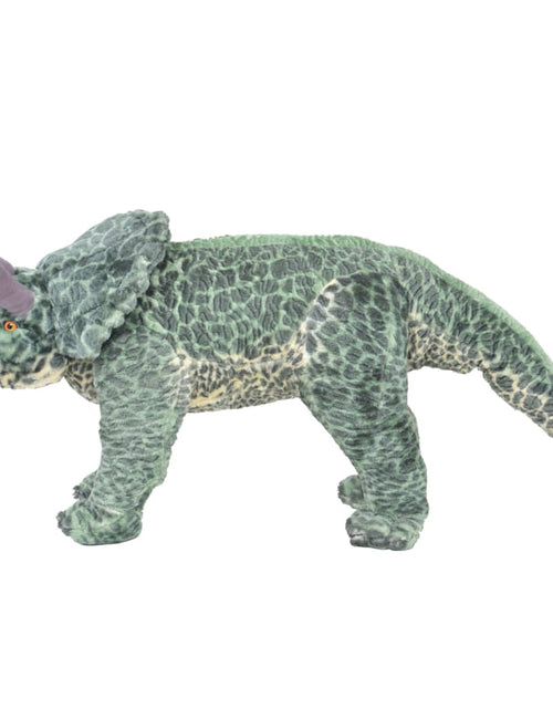 Încărcați imaginea în vizualizatorul Galerie, Jucărie din pluș dinozaur Triceratops în picioare, verde, XXL Lando - Lando
