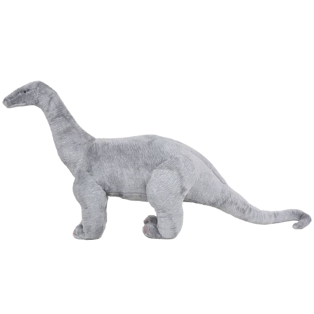Jucărie de pluș verticală dinozaur Brachiosaurus, gri XXL Lando - Lando