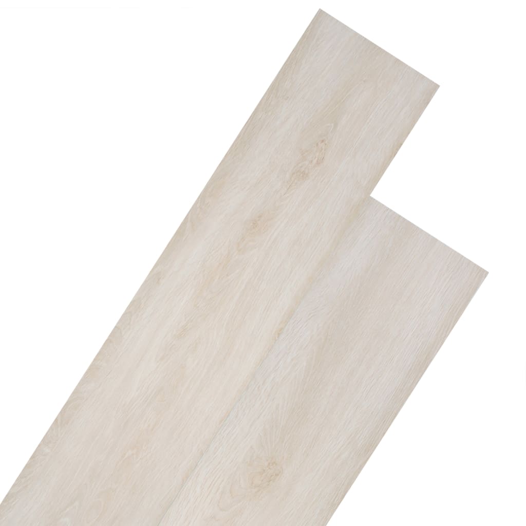 Plăci de pardoseală, stejar alb clasic, 5,26 m², 2 mm, PVC Lando - Lando